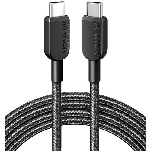 アンカージャパン　ＡＮＫＥＲ　３１０　高耐久ナイロン　ＵＳＢ－Ｃ＆ＵＳＢ－Ｃケーブル　１．８ｍ　ブラック　Ａ８１Ｅ６０１１　１本1