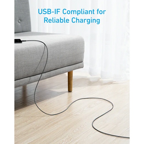 アンカージャパン　ＡＮＫＥＲ　３２２　ＵＳＢ－Ｃ＆ＵＳＢ－Ａ　ケーブル（ＵＳＢ２．０対応）　１．８ｍ　ブラック　Ａ８１Ｈ６Ｎ１１　１本2
