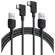 アンカージャパン　ＡＮＫＥＲ　ＵＳＢ－Ｃ＆ＵＳＢ－Ａ　ケーブル（Ｌ字　高耐久ナイロン）　１．８ｍ　ブラック　Ｂ８１Ｊ６０１１　１パック（２本）1