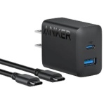 アンカージャパン　急速充電器　ＡＮＫＥＲ　Ｃｈａｒｇｅｒ（２０Ｗ　２ポート）ｗｉｔｈ　ＵＳＢ－Ｃ＆ＵＳＢ－Ｃケーブル　Ｂ２３４８