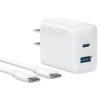 アンカージャパン 急速充電器 ANKER Charger(20W 2ポート)with USB-Cケーブル ホワイト B2348N21 1個