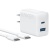 アンカージャパン　急速充電器　ＡＮＫＥＲ　Ｃｈａｒｇｅｒ（２０Ｗ　２ポート）ｗｉｔｈ　ＵＳＢ－Ｃケーブル　ホワイト　Ｂ２３４８Ｎ２１　１個