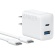 アンカージャパン　急速充電器　ＡＮＫＥＲ　Ｃｈａｒｇｅｒ（２０Ｗ　２ポート）ｗｉｔｈ　ＵＳＢ－Ｃケーブル　ホワイト　Ｂ２３４８Ｎ２１　１個1