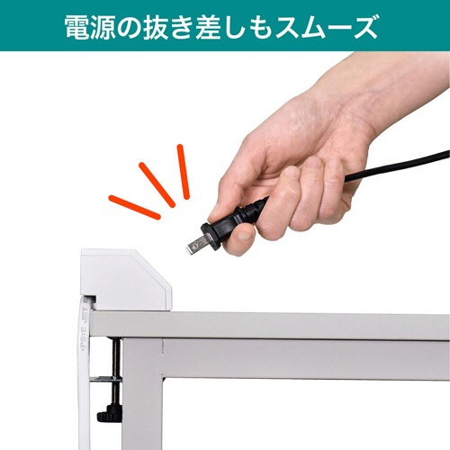 ＥＬＰＡ　集中スイッチ付デスクタップ（外せるクランプ付）　４個口＋２ポート　２ｍ　ホワイト　ＷＬＳ－ＤＳ４２３２ＳＵＡ（Ｗ）　１個5