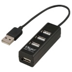 ナカバヤシ　ＵＳＢ２．０ハブ　４ポート　１５ｃｍ　ＵＨ－２６０４