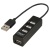 ナカバヤシ　ＵＳＢ２．０ハブ　４ポート　１５ｃｍ　ブラック　ＵＨ－２６０４ＢＫ　１個