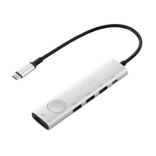 エレコム　画面ＯＮＯＦＦ　ドッキングステーション　６ｉｎ１　シルバー　ＤＳＴ－Ｓ０６０ＢＰＳＶ　１個1