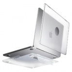 サンワサプライ　ＭａｃＢｏｏｋ　Ｐｒｏ用ハードカバー（スタンド付き）　マットクリア（半透明）　ＩＮ－ＣＭＡＣＰ１４０１ＣＬ　１個