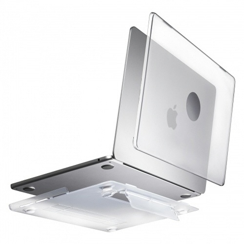 サンワサプライ　ＭａｃＢｏｏｋ　Ｐｒｏ用ハードカバー（スタンド付き）　マットクリア（半透明）　ＩＮ－ＣＭＡＣＰ１４０１ＣＬ　１個1