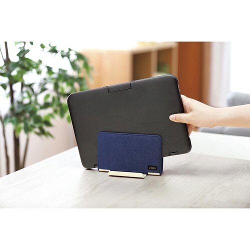ソニック　ユートリム　フェルトカバー付スタンド　タブレット・ノートＰＣ用　１７型対応　ネイビー　ＵＴ－１５６５－Ｋ　１個4