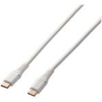 ハイディスク　やわらかで絡みにくい　ＵＳＢ　Ｃ　ｔｏ　Ｃケーブル　ＰＤ１００Ｗ対応　１ｍ　ホワイト　ＨＤ－ＳＴＣＣ１００Ｗ１ＷＨ　１本