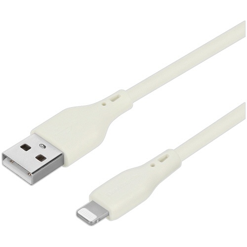 オウルテック　Ａ　ｔｏ　Ｌｉｇｈｔｎｉｎｇ　やわらかケーブル　キナリ　０．５ｍ　ＯＷＬ－ＣＢＫＬＴＳＲ３Ｒ５－ＫＩ　１本1