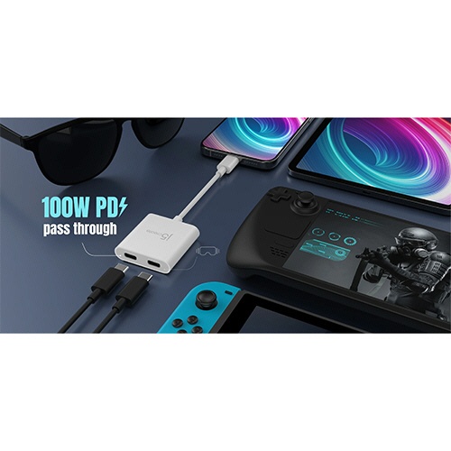 ｊ５　Ｃｒｅａｔｅ　ＵＳＢ－Ｃ　ｔｏ　ＤＰ　ａｌｔ　ｍｏｄｅ出力＆ＰＤ充電　２ｉｎ１　変換アダプター　ＪＣＡ１６４　１個6
