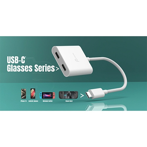 ｊ５　Ｃｒｅａｔｅ　ＵＳＢ－Ｃ　ｔｏ　ＤＰ　ａｌｔ　ｍｏｄｅ出力＆ＰＤ充電　２ｉｎ１　変換アダプター　ＪＣＡ１６４　１個7