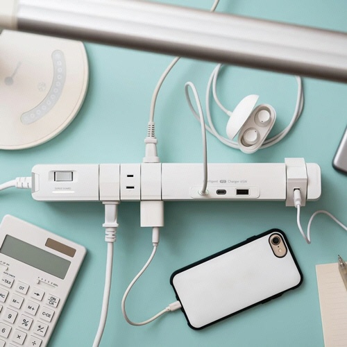 ファーゴ　ＴＡＰＫＩＮＧ　電源タップ　ＵＳＢ　ＰＤ６５Ｗ　ＡＣ６個口　ＵＳＢ－Ｃ／Ａ×各２ポート　ホワイト　Ｔ５ＷＨ　１個6