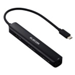 エレコム　ドッキングステーション　スリムタイプ　６ｉｎ１　ブラック　ＤＳＴ－Ｃ３０ＢＫ　１個