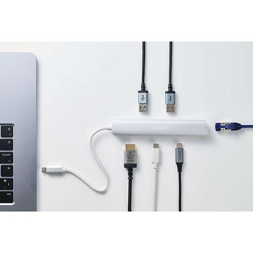 エレコム　ドッキングステーション　スリムタイプ　６ｉｎ１　シルバー　ＤＳＴ－Ｃ３０ＳＶ　１個8