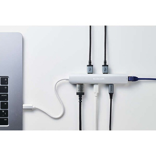 エレコム　ドッキングステーション　スリムタイプ　６ｉｎ１　シルバー　ＤＳＴ－Ｃ３０ＳＶ　１個9