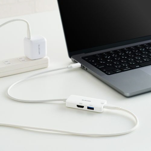 エレコム　ドッキングステーション３ｉｎ１（充電＋映像出力）　ホワイト　ＤＳＴ－Ｃ３１ＷＨ　１個9