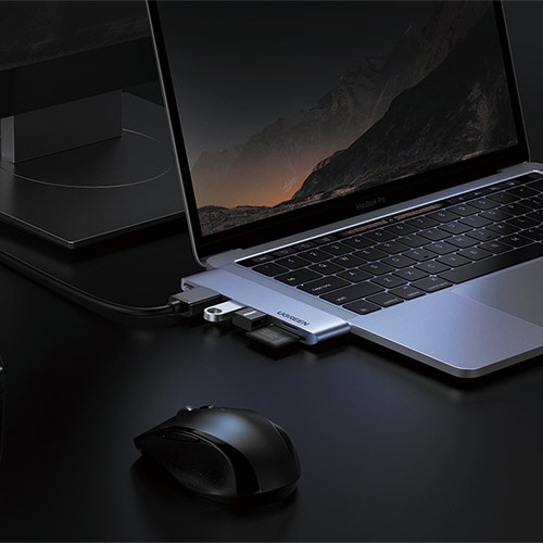 ユーグリーン　Ｄｕａｌ　ＵＳＢ－Ｃハブ　６－ｉｎ－１　８０８５６　１個2
