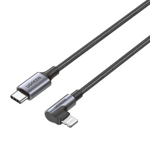 ユーグリーン　ＵＳＢ－Ｃ　ｔｏ　Ｌ型Ｌｉｇｈｔｎｉｎｇケーブル　１ｍ　６０７６３　１本1