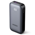 ユーグリーン　Ｎｅｘｏｄｅ　２ｗａｙ急速充電モバイルバッテリー　３０Ｗ　１００００ｍＡｈ　グレー　２５１８５　１個