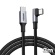 ユーグリーン　ＵＳＢ－Ｃ　ｔｏ　ＵＳＢ－Ｃ　Ｌ字ケーブル　１００Ｗ　３ｍ　ブラック　２０５８３　１本1