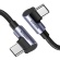 ユーグリーン　ＵＳＢ－Ｃ　ｔｏ　ＵＳＢ－Ｃ　両端Ｌ字　急速充電ケーブル　１００Ｗ　１ｍ　７０６９６　１本1