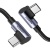 ユーグリーン　ＵＳＢ－Ｃ　ｔｏ　ＵＳＢ－Ｃ　両端Ｌ字　急速充電ケーブル　１００Ｗ　２ｍ　７０６９８　１本