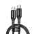 ユーグリーン　ＵＳＢ－Ｃ　ｔｏ　ＵＳＢ－Ｃ　高耐久ナイロン編組急速充電ケーブル　１００Ｗ　１ｍ　ブラック　１５２７５　１本