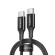ユーグリーン　ＵＳＢ－Ｃ　ｔｏ　ＵＳＢ－Ｃ　高耐久ナイロン編組急速充電ケーブル　１００Ｗ　１ｍ　ブラック　１５２７５　１本1