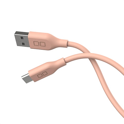 ＣＩＯ　シリコンケーブル　ＡｔｏＣ　２ｍ　ピンク　ＣＩＯ－ＳＬ３００００－ＡＣ２－ＰＫ　１本1