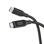 ＣＩＯ　ディスプレイ表示付きシリコンケーブル　ＣｔｏＣ　１００Ｗ　１ｍ　ＣＩＯ－ＳＬ－ＳＣ－ＣＣ１