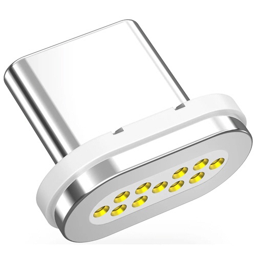ＣＩＯ　マグネットシリコンケーブル専用Ｃ端子　ホワイト　ＣＩＯ－ＳＬＭＧ－Ｔ－Ｃ－ＷＨ　１個1