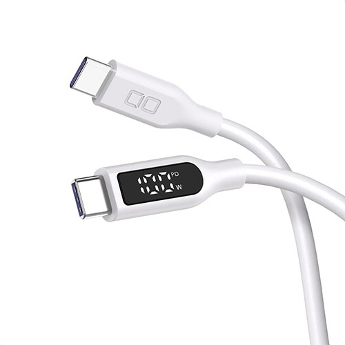 ＣＩＯ　ＣｔｏＣ　液晶付きシリコンケーブル　２ｍ　ホワイト　ＣＩＯ－ＳＬ－ＳＣ－ＣＣ２－ＷＨ　１本1