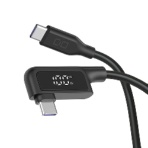 ＣＩＯ　Ｌ字　ＣｔｏＣ　液晶付きシリコンケーブル　２ｍ　ＣＩＯ－ＳＬＬ－ＳＣ－ＣＣ２
