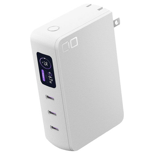 ＣＩＯ　モバイルバッテリー　コンセント一体型　急速充電器　ＳＭＡＲＴＣＯＢＹ　Ｐｒｏ　ＰＬＵＧ　II　１００００ｍＡｈ　ホワイト　ＣＩＯ－ＭＢ６７Ｗ３Ｃ－１０Ｋ－Ｐ２－ＷＨ　１個1