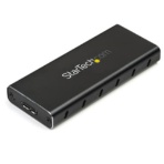 StarTech.com USB Type-C接続SATA M.2 NGFF SSDケース USB 3.1(10Gbps) ブラック&シルバー SM21BMU31C3 1個