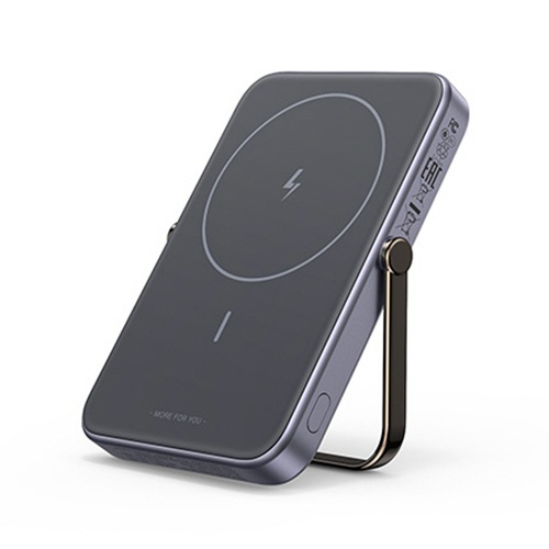 ユーグリーン　Ｕｎｏ　マグネット式ワイヤレス充電対応モバイルバッテリー　５０００ｍＡｈ　メタリックグレー　３５６０５Ｂ　１個2