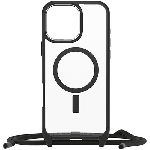 オッターボックス　ｉＰｈｏｎｅ　１６　Ｐｒｏ　Ｍａｘ用ケース　Ｒｅａｃｔ　Ｎｅｃｋｌａｃｅ　ブラッククリスタル（クリア／ブラック）　７７－９６８３６　１個4