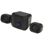 ナカバヤシ ミヨシ コンパクトUSBスピーカー 2.1ch ブラック USP-04BK 1セット