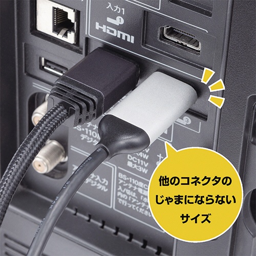 ナカバヤシ　ミヨシ　Ｔｙｐｅ－Ｃ　ＨＤＭＩ変換ケーブル　４Ｋ６０Ｈｚ対応　ブラック　２ｍ　ＵＳＤ－４Ｋ２０ＢＫ　１本5