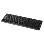 バッファロー　無線（２．４ＧＨｚ）フルキーボード　高耐久・抗菌仕様モデル　ブラック　ＢＳＫＢＷ１３０ＢＫ　１台