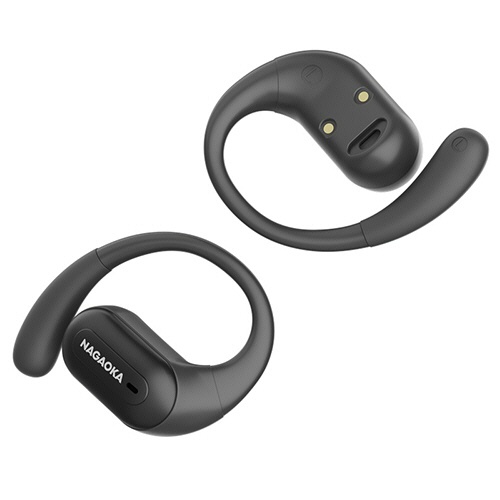 ナガオカ　オープンイヤー型ワイヤレスイヤホン　マイルドブラック　ＮＯＷ１０ＭＢＫ　１個2