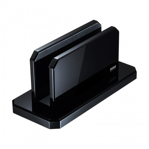 サンワサプライ　ノートパソコン用アクリルスタンド（縦置きタイプ）　ブラック　ＰＤＡ－ＳＴＮ３２ＢＫＮ　１個1