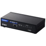 エレコム　Ｇｉｇａ対応スイッチ（金属筐体／電源内蔵）　ブラック（マグネット付）　ＲｏＨＳ指令準拠（１０物質）　ＥＨＣ－ＧＭＮ４－ＨＪＢ