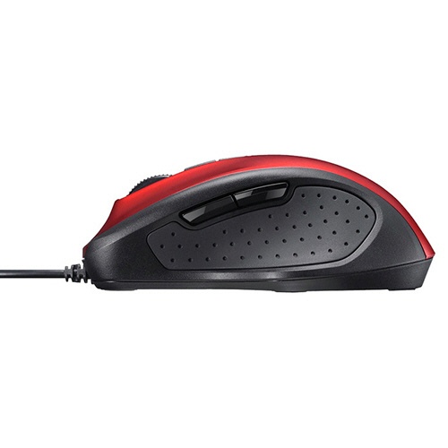 バッファロー　有線　ＢｌｕｅＬＥＤ　光学式マウス　静音　５ボタン　レッド　ＢＳＭＢＵ３００ＲＤ　１個3