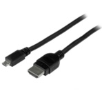 ＳｔａｒＴｅｃｈ．ｃｏｍ　ｍｉｃｒｏＵＳＢ変換ＭＨＬケーブル　３ｍ　ブラック　ＭＨＤＰＭＭ３Ｍ　１本