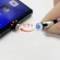 クマザキエイム　ｐｉｔａＲａｋｕ　超楽ピタッ　スマホ充電ケーブル　Ｌｉｇｈｔｎｉｎｇ対応　シルバー　１ｍ　ＰＲ－Ｌ０１０Ｓ　１本2