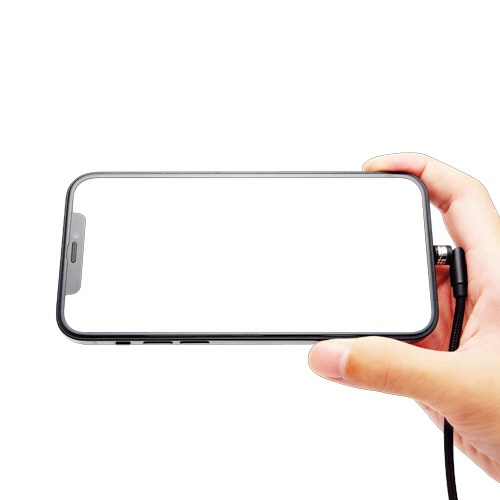 クマザキエイム　ｐｉｔａＲａｋｕ　超楽ピタッ　スマホ充電ケーブル　Ｌｉｇｈｔｎｉｎｇ対応　ブラック　１ｍ　ＰＲ－Ｌ０１０Ｋ　１本4